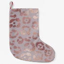 Search for leopard print christmas stockings Pink