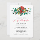 Search for red gold christmas wedding invitations Flowers