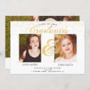 Search for twins graduation invitations Gold