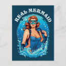 Search for vintage mermaid postcards Under the sea