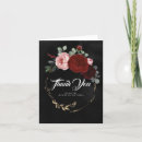 Search for red and black thank you cards Burgundy