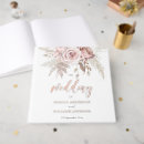 Search for floral wedding guest books Rose gold