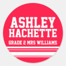 Search for name school grade stickers For kids