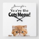 Search for funny cat clocks Pets