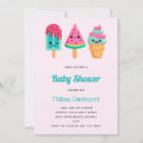 Search for cream baby shower invitations Ice cream cone