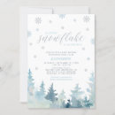 Search for blue snowflake baby shower invitations Glitter