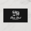 Search for barbershop haircuts business cards Black