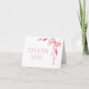Search for pink bow thank you cards It's a girl