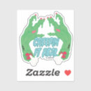 Search for green zombie stickers Black