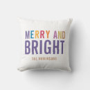 Search for new year cushions Merry and bright