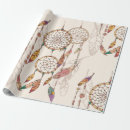Search for dream catcher wrapping paper Bohemian