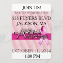 Search for cancer fundraiser invitations Pink