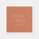 Search for terracotta napkins Calligraphy