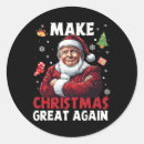 Search for trump parody stickers Santa claus