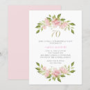 Search for rose gold 70th birthday invitations Simple