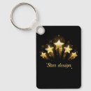 Search for starred key rings Gold