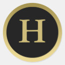 Search for h monogram stickers Black