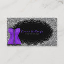 Search for lingerie business cards Purple