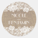 Search for white lace template stickers Burlap