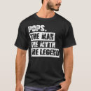 Search for pop man myth the legend tshirts Dad
