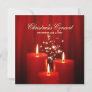 Search for concert christmas invitations Red