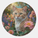 Search for cottage garden flowers stickers Cat