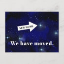 Search for funny change of address postcards Blue