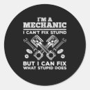 Search for auto mechanic stickers Men