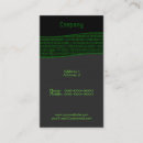 Search for binary codes business cards Engineer