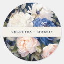 Search for blush floral wedding stickers Blue