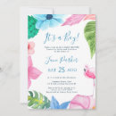 Search for boys luau invitations Watercolor