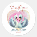 Search for swan wedding stickers Pink