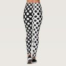 Search for black and white spot pattern leggings Cute