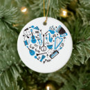 Search for instruments heart christmas tree decorations Band