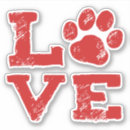 Search for red paw stickers Dog