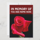 Search for red funeral invitations Elegant