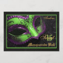 Search for green masquerade mask invitations Sixteen