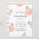 Search for peach and cream birthday invitations Girl