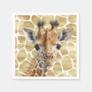 Search for giraffe napkins Wild one birthday