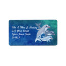 Search for cute dolphin return address labels Sea