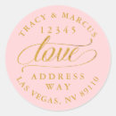 Search for gold calligraphy wedding stickers Return address