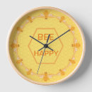 Search for bee happy clocks Yellow