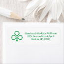 Search for irish clover return address labels Ireland