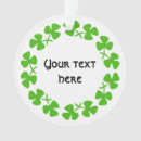 Search for clover christmas tree decorations Saint patricks day