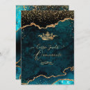 Search for teal and gold quinceanera invitations Tiara