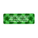 Search for irish clover return address labels Pattern