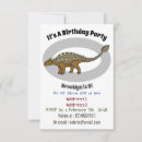 Search for armoured invitations Ankylosaurus