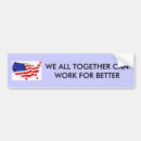 Search for togetherness bumper stickers United