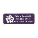 Search for hibiscus return address labels Purple