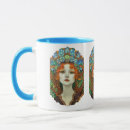 Search for stained glass abstract mugs Blue
